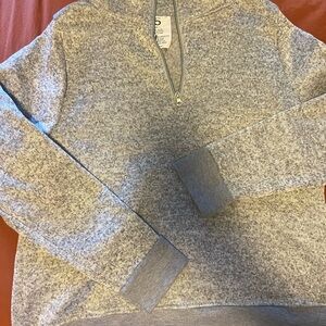 Old Navy Gray Half-Zip Sweater